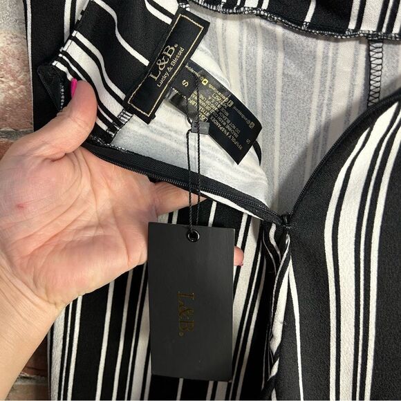 5 for $25🔥L&B Lucky & Blessed Striped Dress Pants Small- New With Tags - Picture 4 of 6